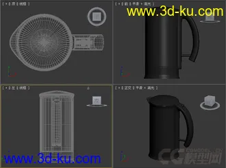 电热水壶热水瓶模型的图片