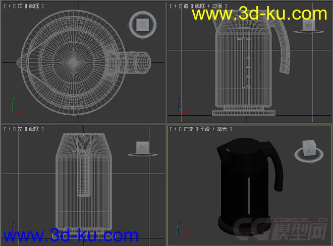 电热水壶热水瓶模型3的图片3