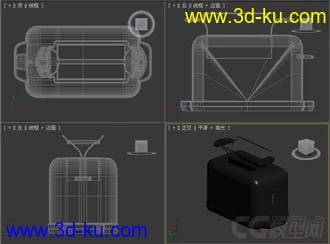 多士炉模型跳式烤面包机模型3的图片