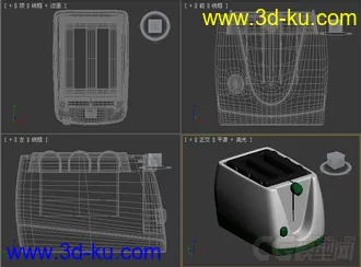 多士炉模型跳式烤面包机模型4的图片