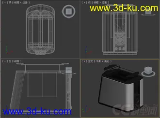 多士炉模型跳式烤面包机模型5的图片
