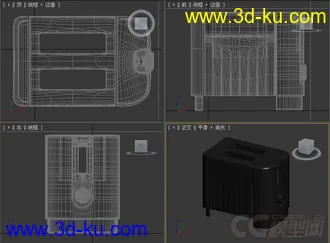 多士炉模型跳式烤面包机模型6的图片