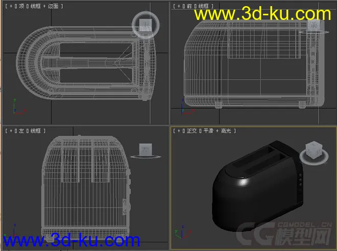 多士炉模型跳式烤面包机模型7的图片2