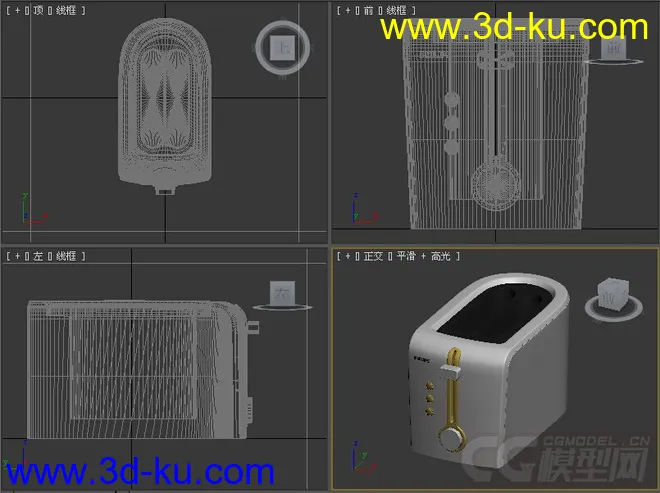 多士炉模型跳式烤面包机模型9的图片3