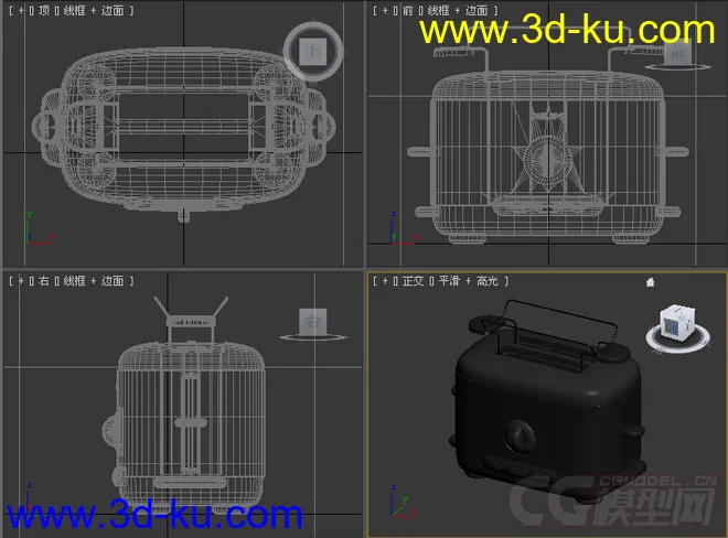 多士炉模型跳式烤面包机模型11的图片3