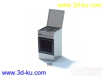 燃气灶带烤箱模型的图片