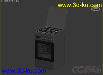 燃气灶带烤箱模型的图片