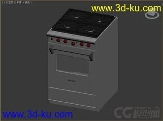 燃气灶带烤箱模型3的图片