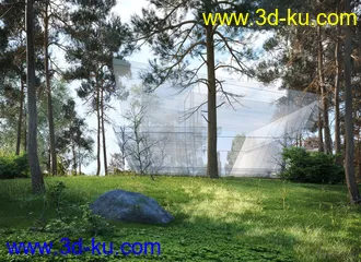 3D打印模型室外建筑场景模板合集（带材质贴图）的图片