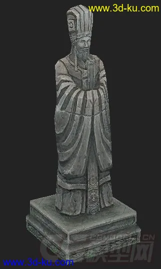 3D打印模型文官雕像的图片