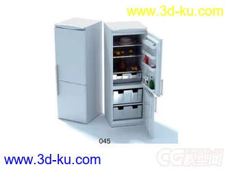 双门冰箱模型的图片