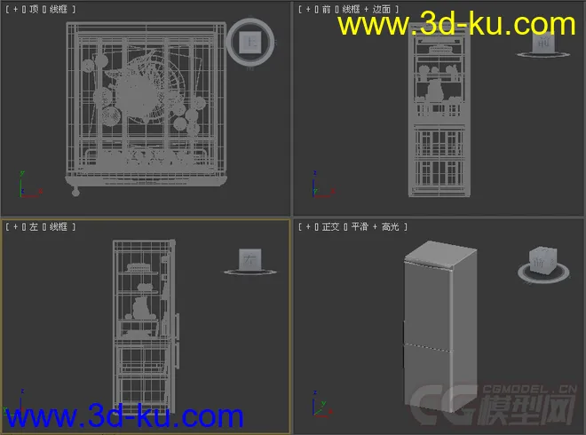 双门冰箱模型的图片3