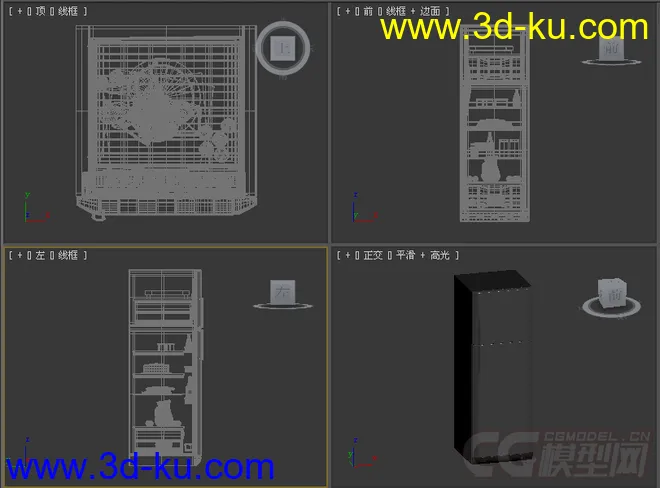 双门冰箱模型5的图片3