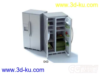 双门对开冰箱模型2的图片