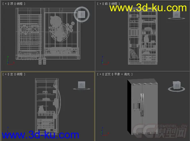 双门对开冰箱模型2的图片3