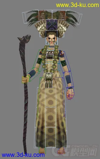 3D打印模型原始女巫一个带一套动作的图片