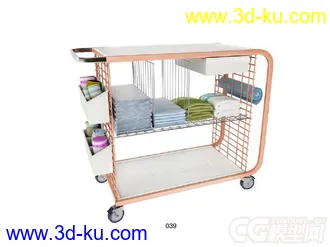 医院医疗用品推车模型2的图片