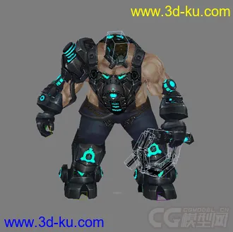 3D打印模型生化战士带动作一套的图片