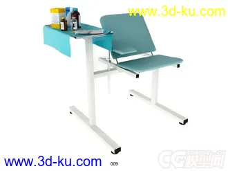 医院设备模型检查躺椅模型的图片