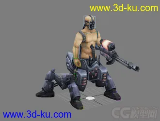 3D打印模型变异生化战士动作一套的图片