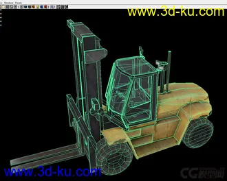 3D打印模型叉车的图片
