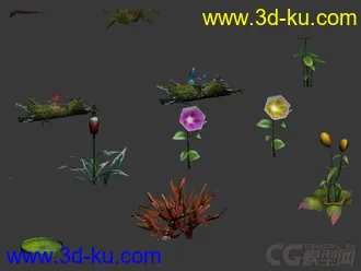 3D打印模型轩辕部分植物的图片