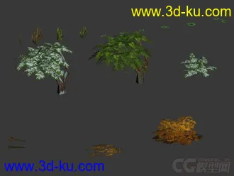 3D打印模型轩辕部分植物的图片