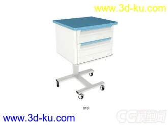 医院滚轮柜子模型2的图片