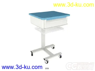 医院滚轮柜子模型的图片