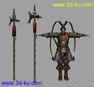 3D打印模型三国武将——吕布！！！的图片