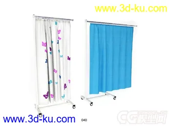 医院窗帘模型的图片