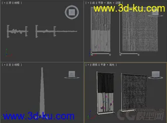 医院窗帘模型的图片