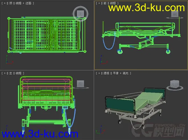 医院病床模型的图片1