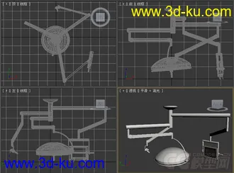 医疗仪器手术室灯模型的图片