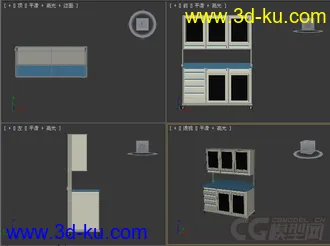 医疗医院用物品贮藏柜子模型的图片