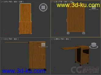 医疗医院用物品柜子模型2的图片