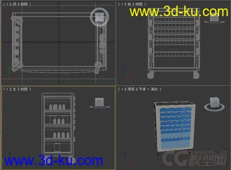 医疗医院用物品柜子模型的图片