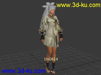 3D打印模型剑灵女性角色的图片