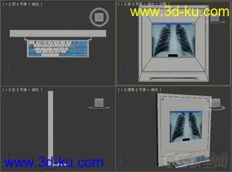 医疗设备电脑模型的图片