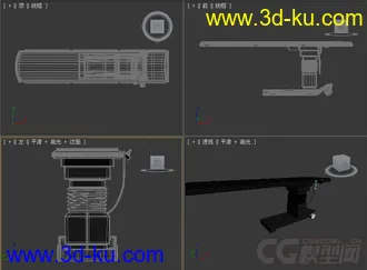 医疗检查床模型3的图片