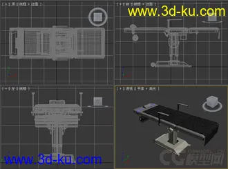 医疗检查床模型2的图片