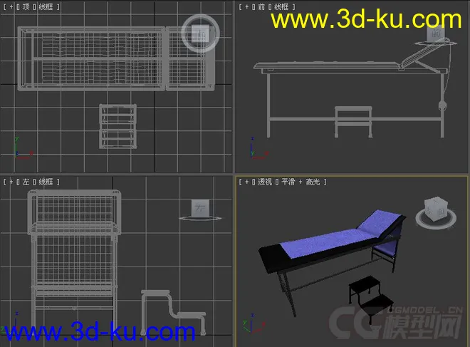 医疗检查床模型的图片1