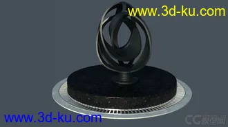 3D打印模型现代抽象雕塑的图片
