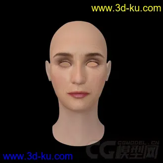 3D打印模型写实女人头的图片