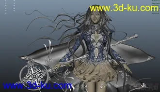 3D打印模型maya女性魔法师下载的图片
