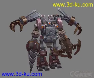3D打印模型狂拽炫酷掉渣天未来机器人动作一套的图片