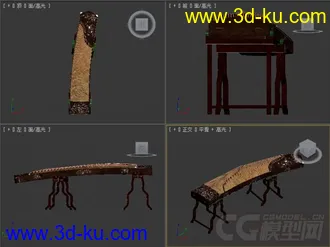 17古筝模型的图片