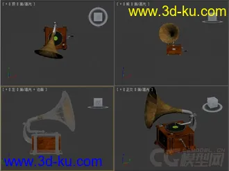 19留声机模型的图片