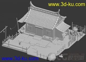 3D打印模型民居的图片