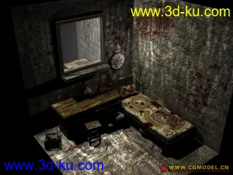 3D打印模型阴森恐怖室内的图片